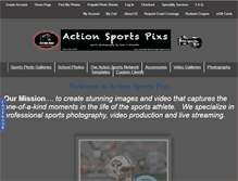 Tablet Screenshot of actionsportspixs.com